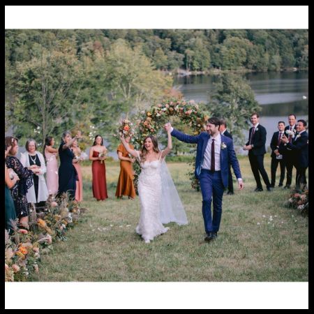 Chandler Belfort and Conner Winter on their wedding day.